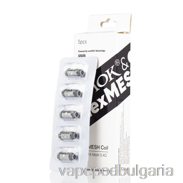 Vape 10000 Дръпки Smok Ofrf Nexmesh Pod Replacement Coils 0.4ohm Ss316l Coils